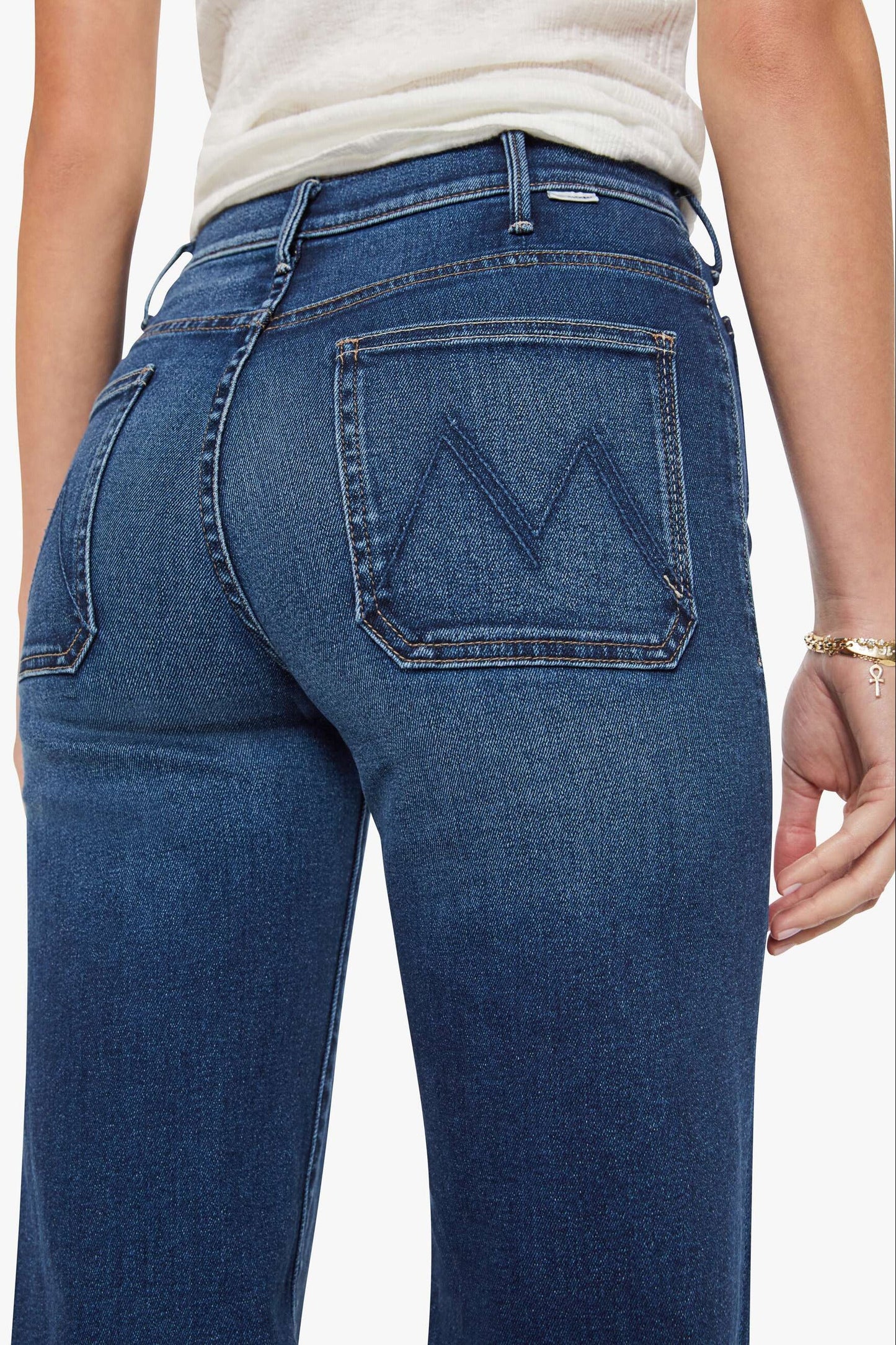 MOTHER NWT The Patch Pocket Rambler Zip Sneak Jeans , SIZES 29, 31,32, 33