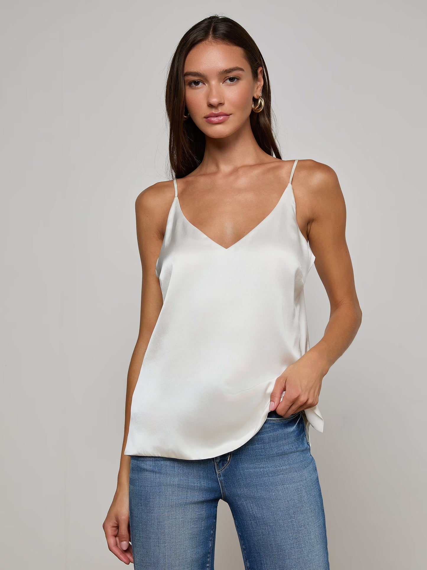 L’AGENCE Gabriella Silk Camisole, XSMALL
