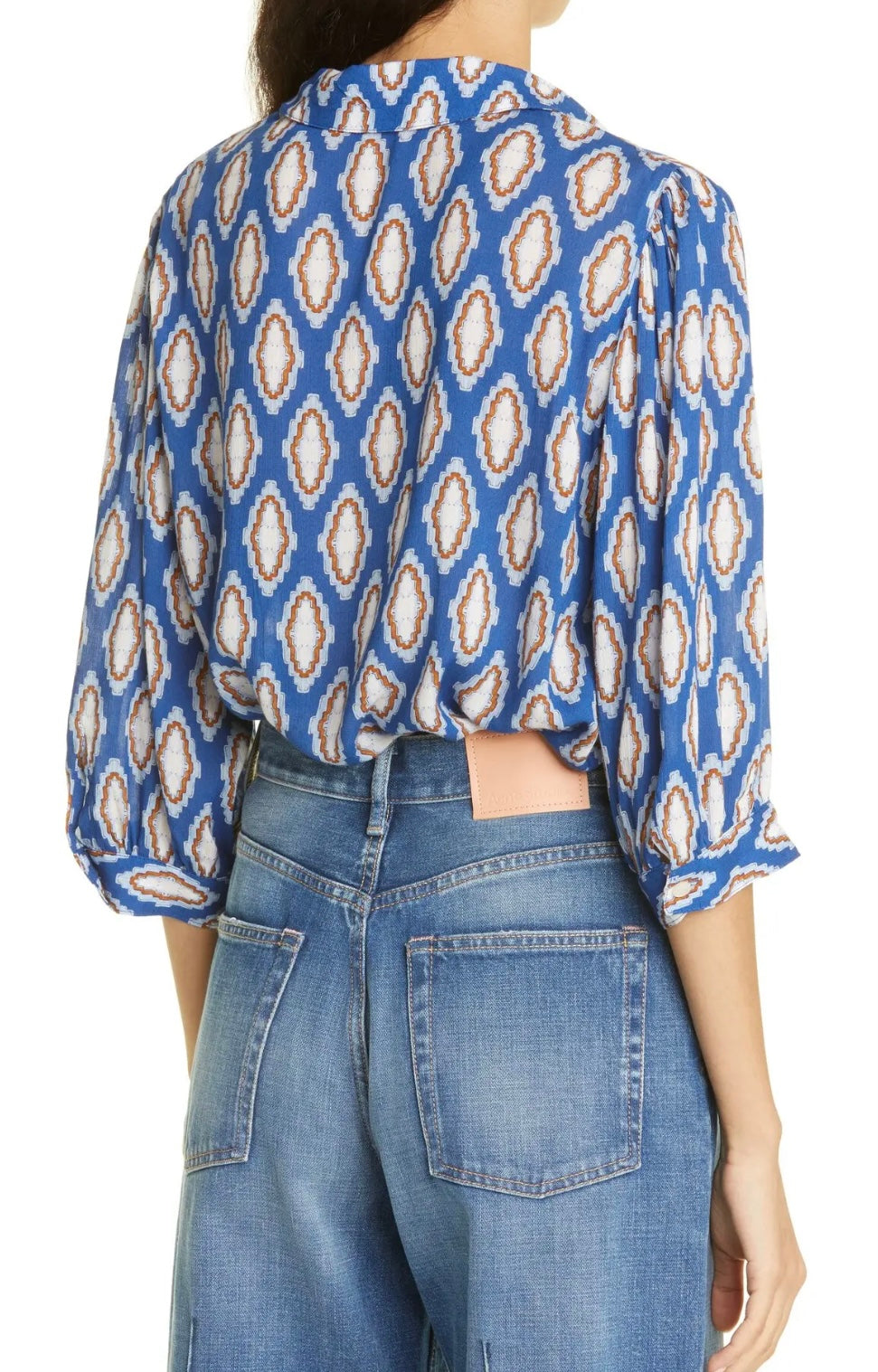 SMYTHE Medallion Print Blouse, MEDIUM