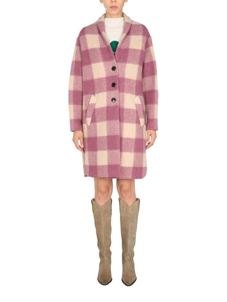 Isabel Marant Etoile Gabriel Coat In Rosewood, SIZE 34