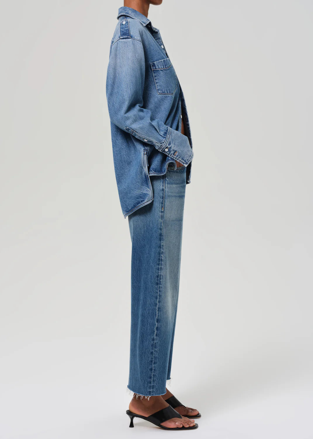 Citizens of humanity AYLA Raw Hem Jeans, Size 24