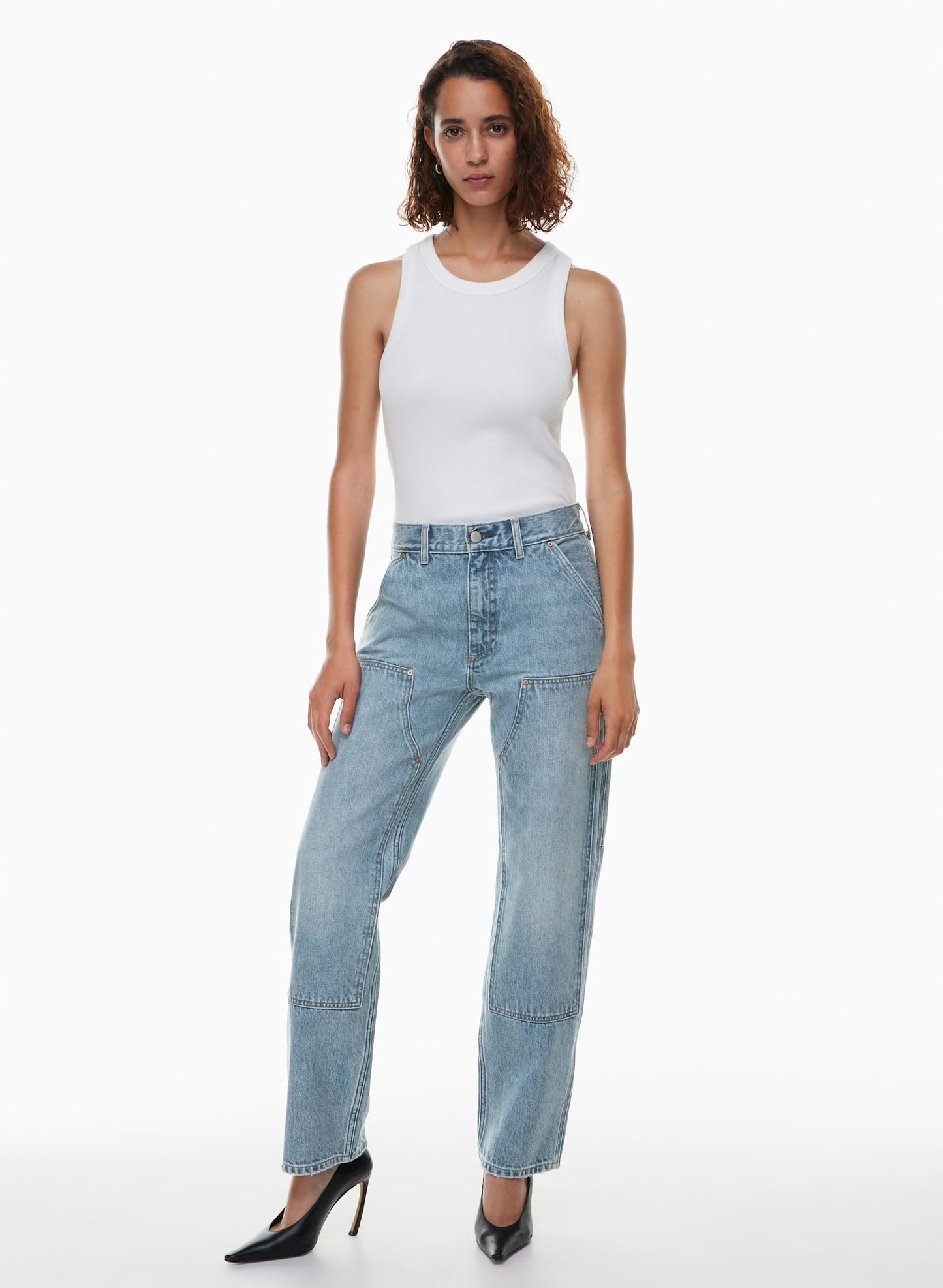 Denim Forum The Carpenter Lo-Rise Loose Jean, Size 27