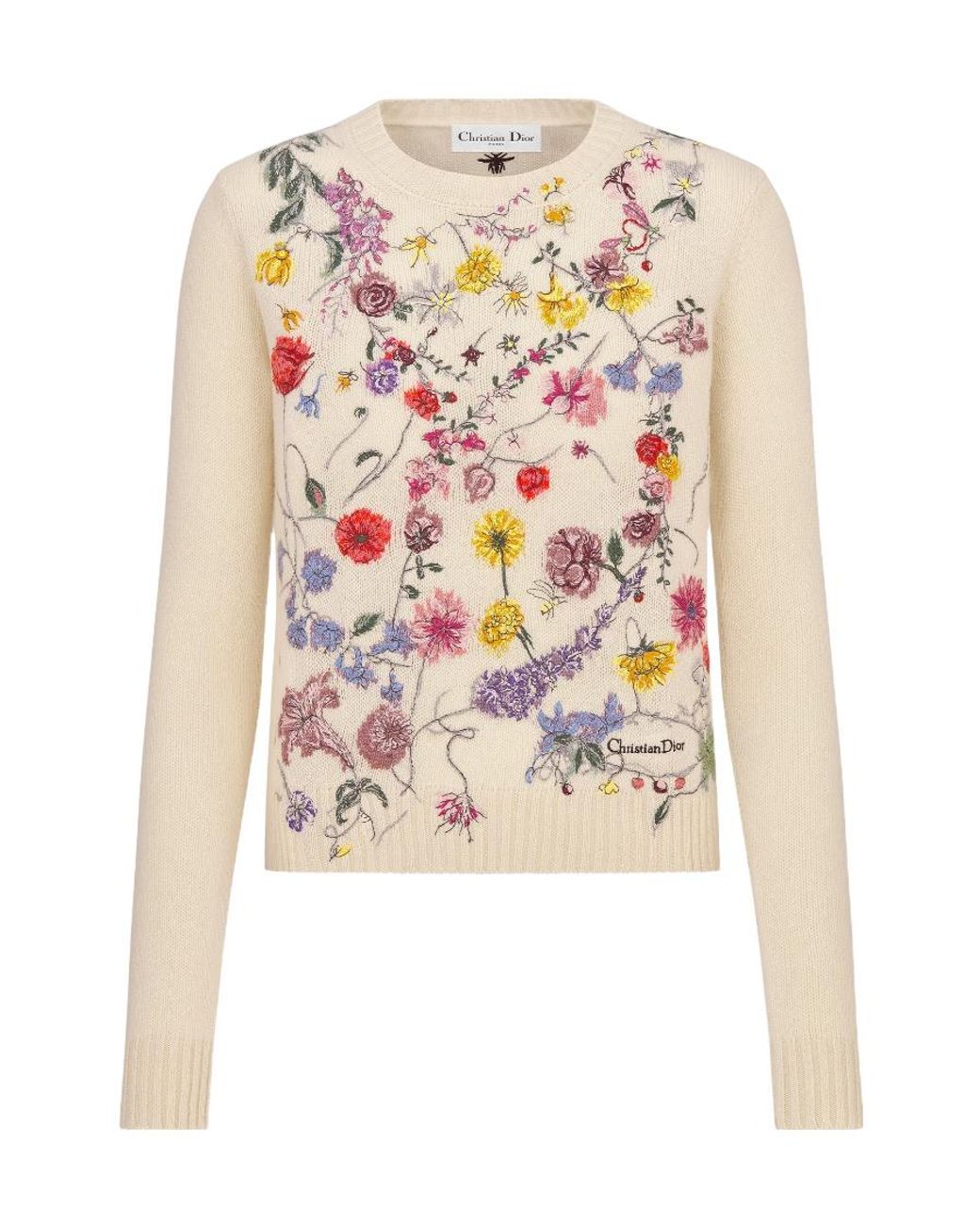 Dior 2023 Cashmere embroidered sweater, Size 8￼