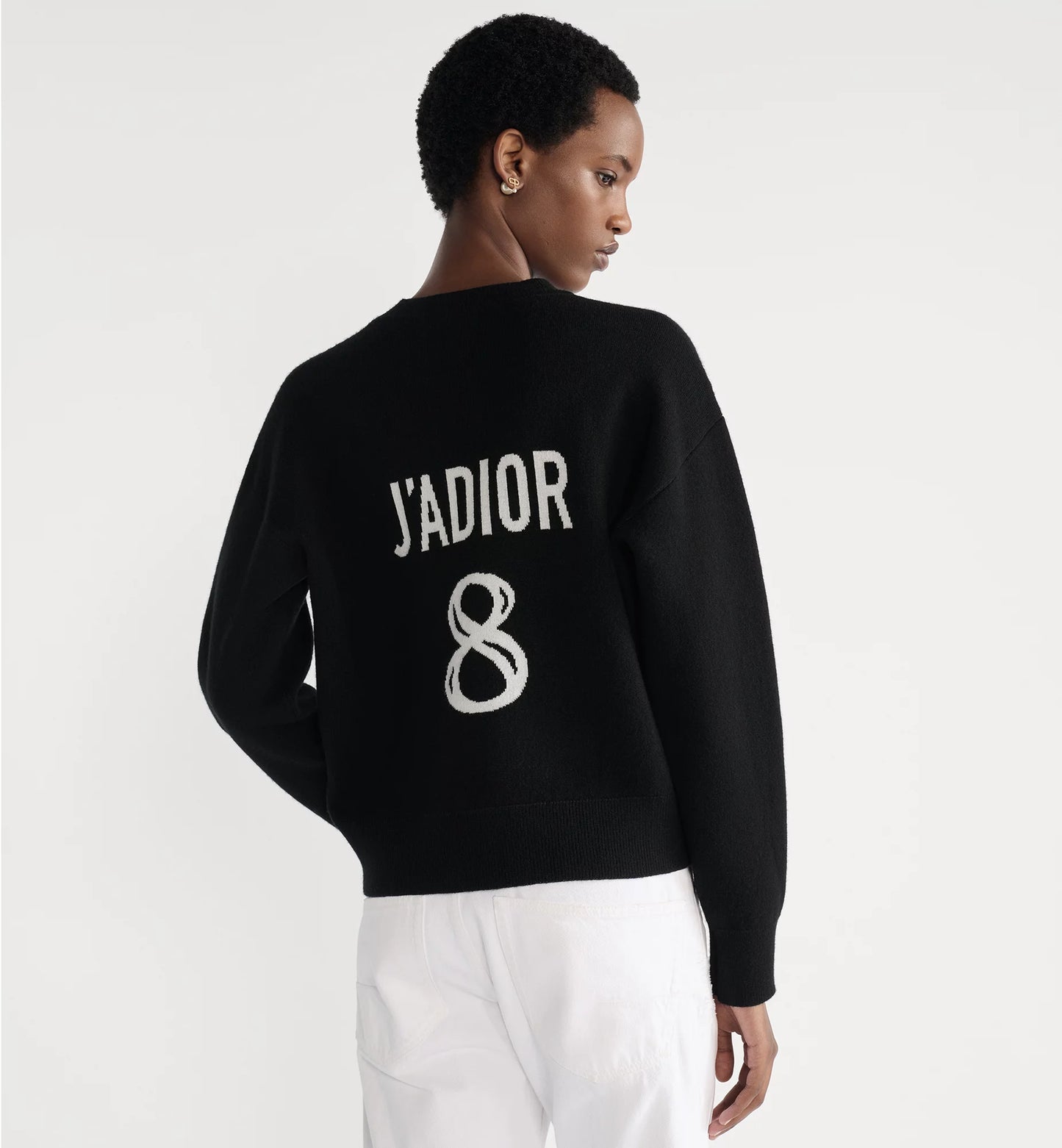 Dior J'Adior 8 Boxy Sweater
Black Cashmere, SIZE 8
