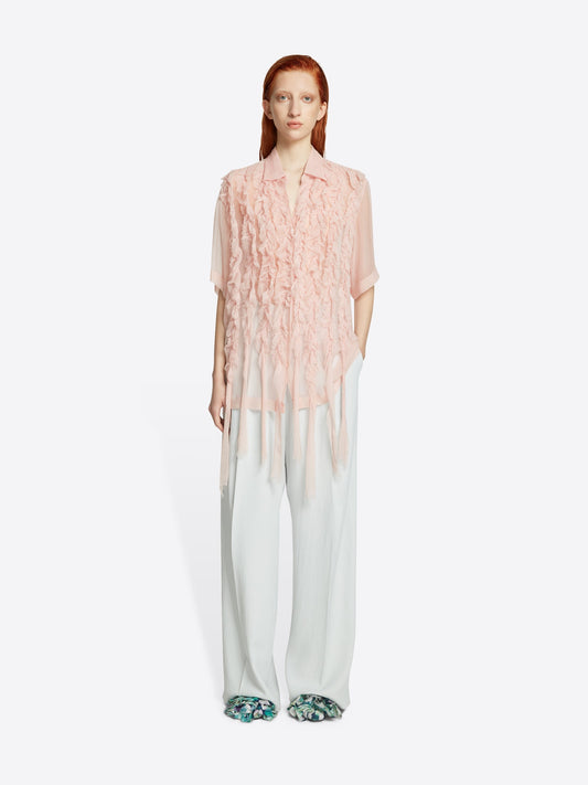 Dries Van Noten
RUFFLED CAMP SHIRT, Size 36