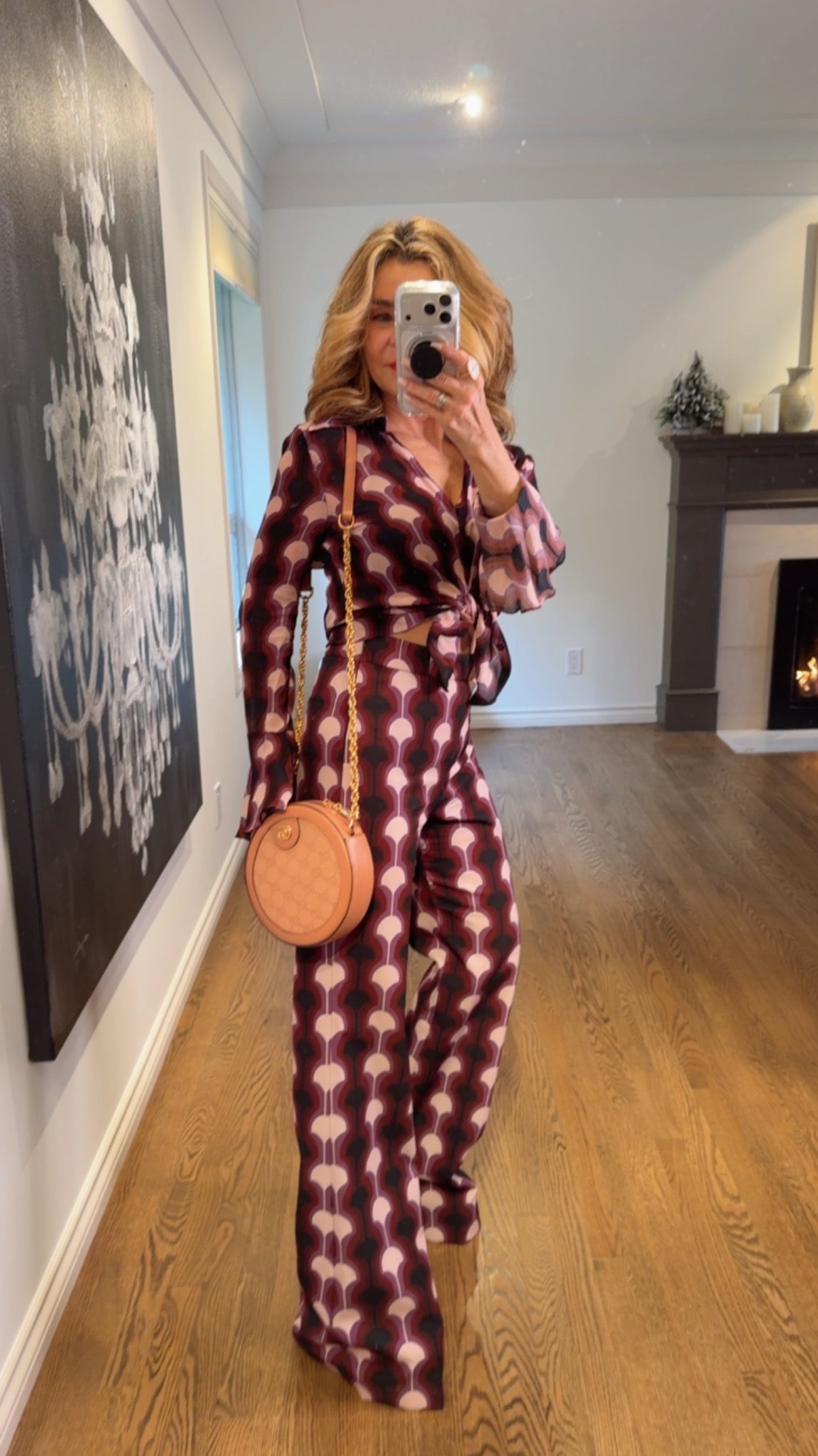 Zara Print blouse & Pants, Small