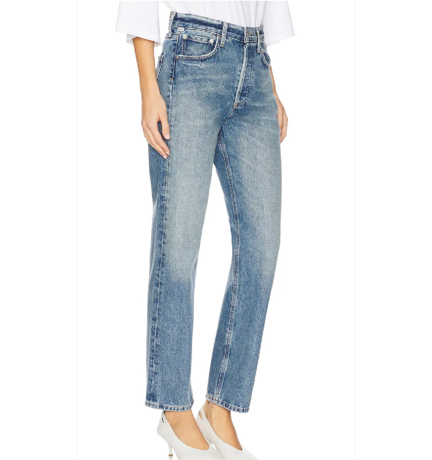 Citizens of Humanity Blaine High Rise Straight Jeans, Size 24