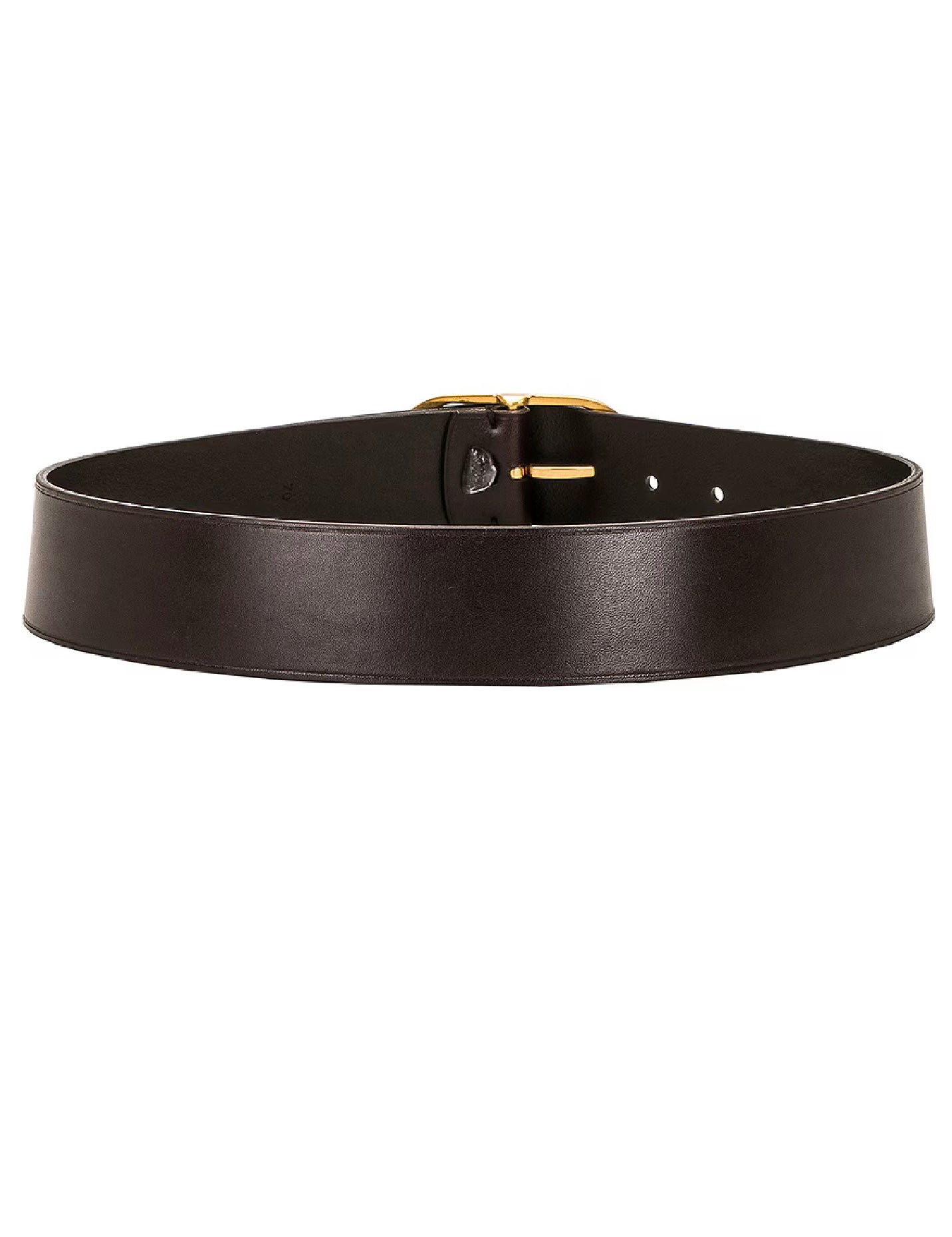 Nili Lotan Nili Belt, Dark Brown & Antique Brass, Size 85