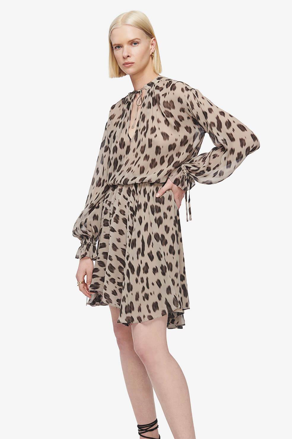 ANINE BING
Elliana Leopard Dress, SMALL