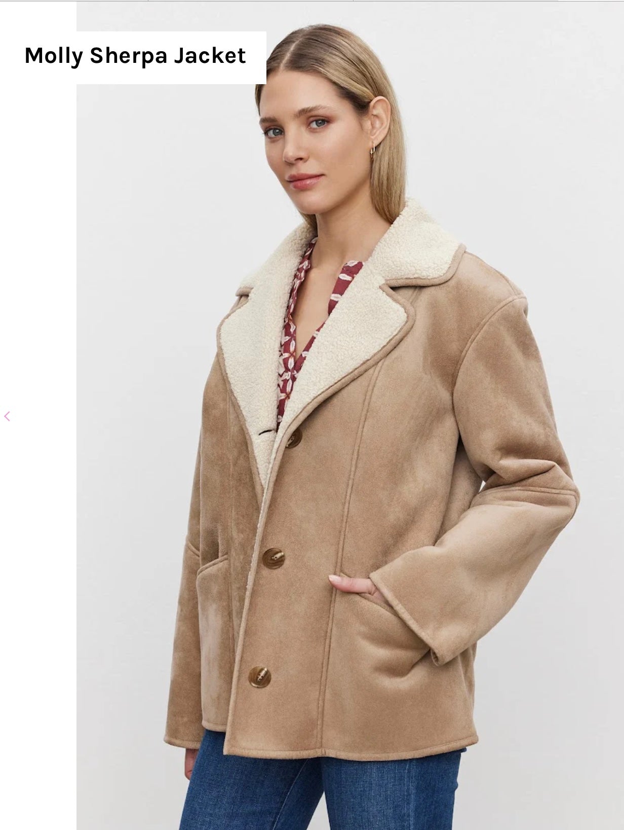 Velvet by Graham & Spencer
Molly Sherpa Jacket, Large