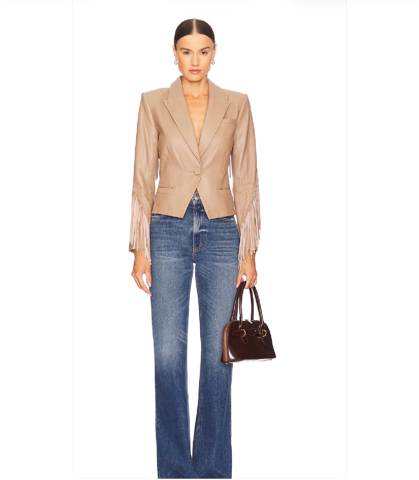 L'AGENCE Vashti Fringe Blazer NWT, SIZE 2