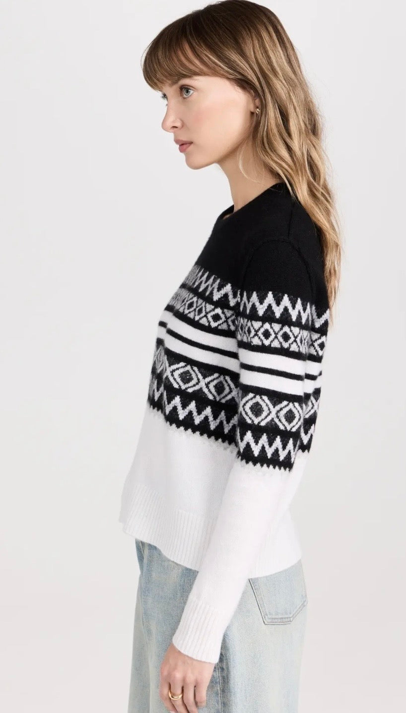 JAMES PERSE Cotton Cashmere Crew Neck Sweater, Small