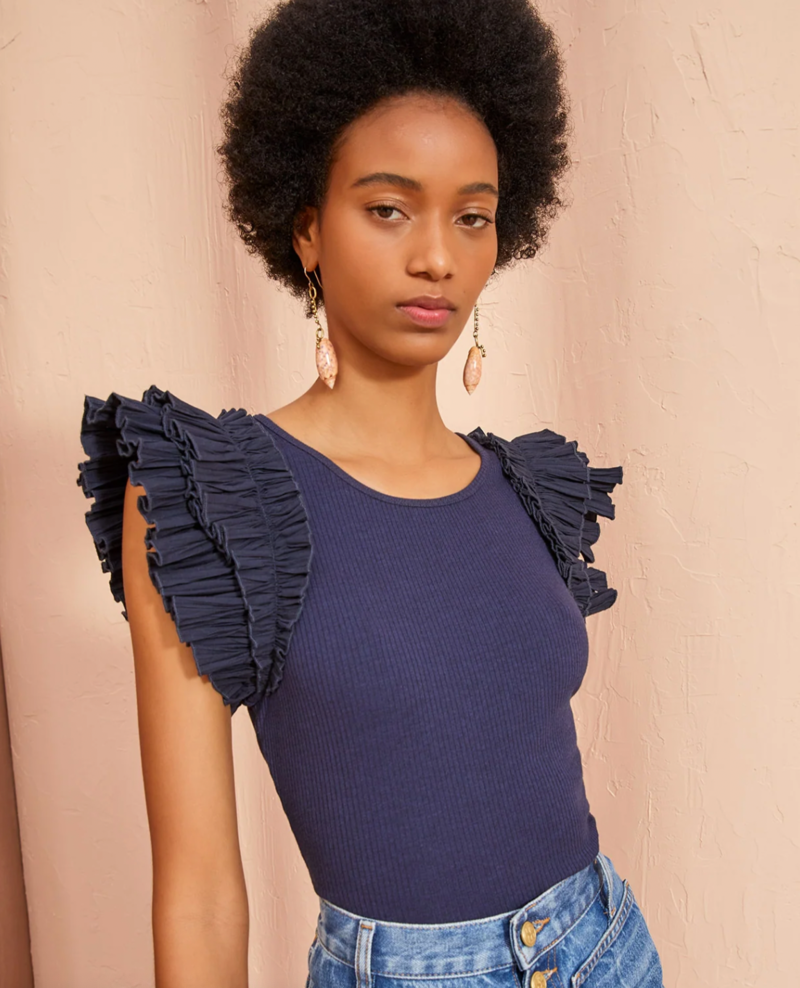 ULLA JOHNSON LILO TOP, SMALL