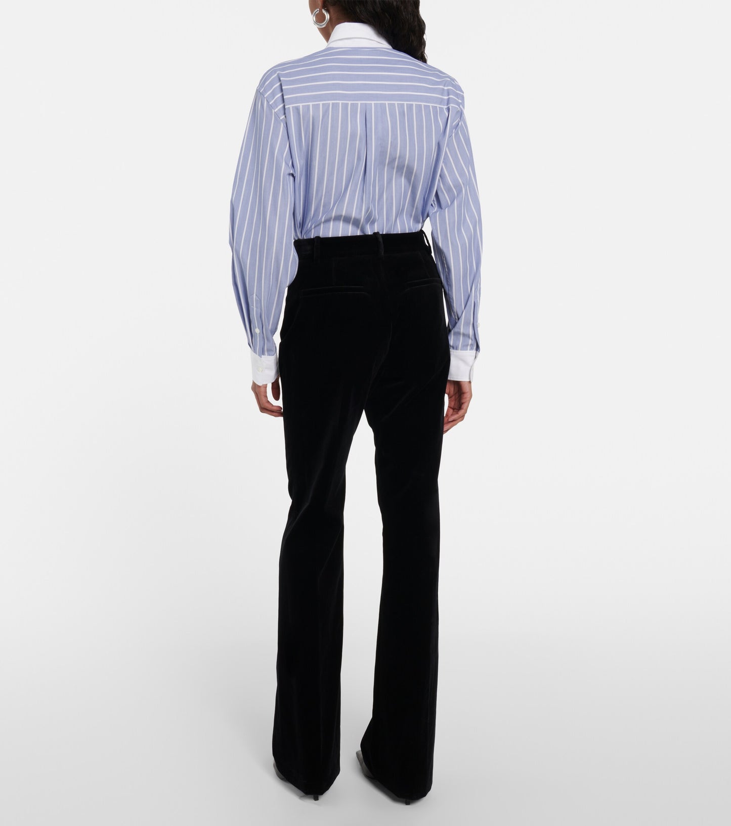 NILI LOTAN
Corette velvet straight pants, Size 8