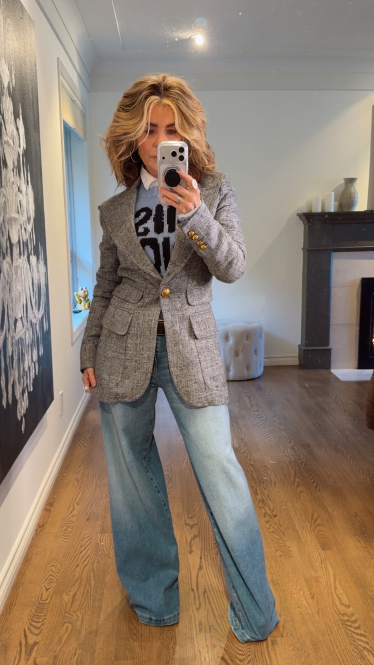 SMYTHE Birkin Tweed Blazer, SIZE 6