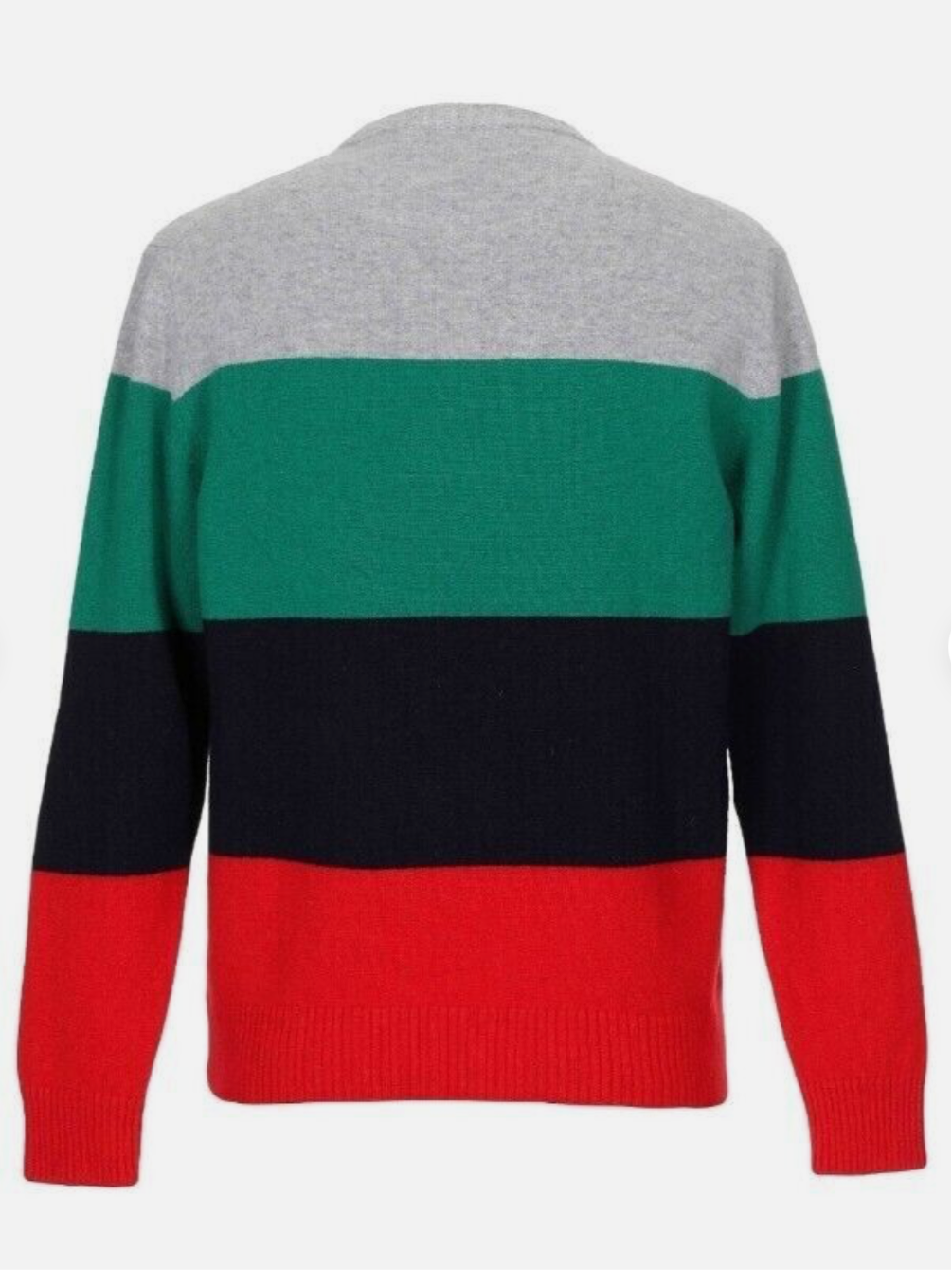 DSQUARED2 Pre-Fall 2018 Oversized Stripe Wool Sweater Knit Pullover, LARGE