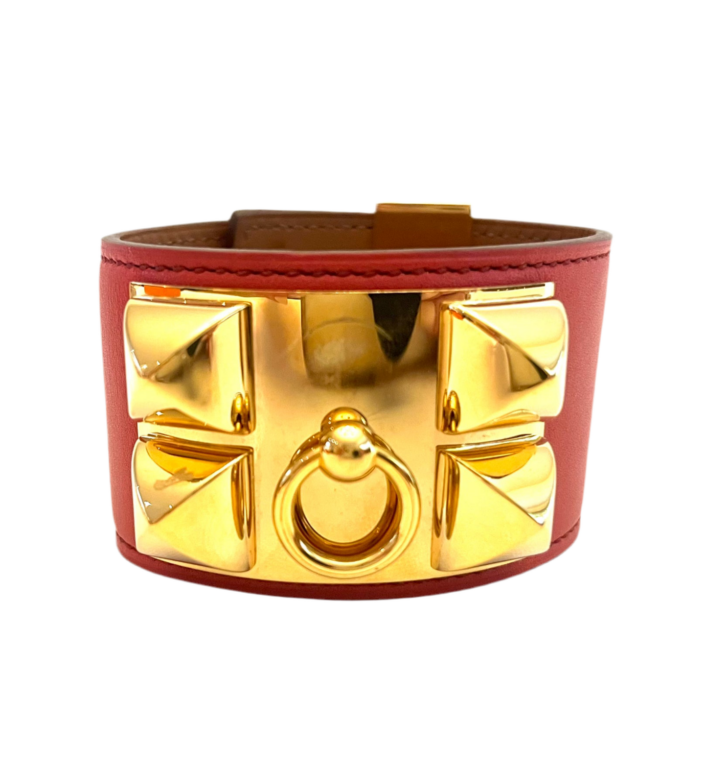 Hermès Leather Collier De Chien Wrap Bracelet