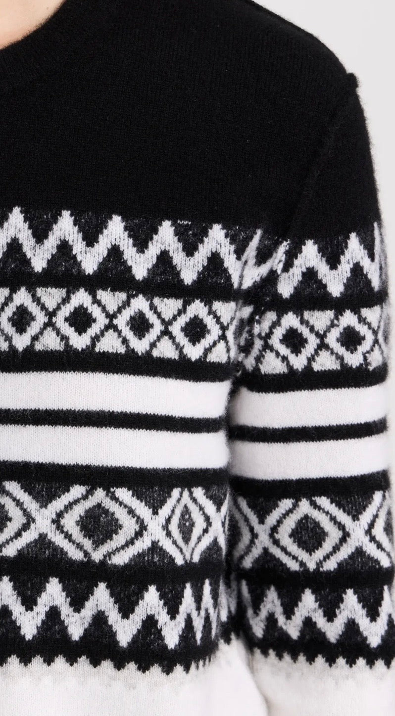 JAMES PERSE Cotton Cashmere Crew Neck Sweater, Small