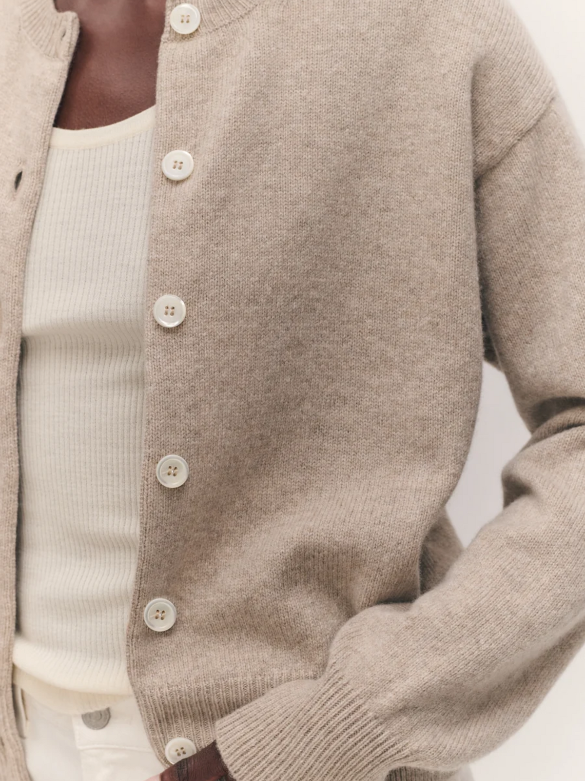 &Daughter Ada Crewneck Cardigan, Medium