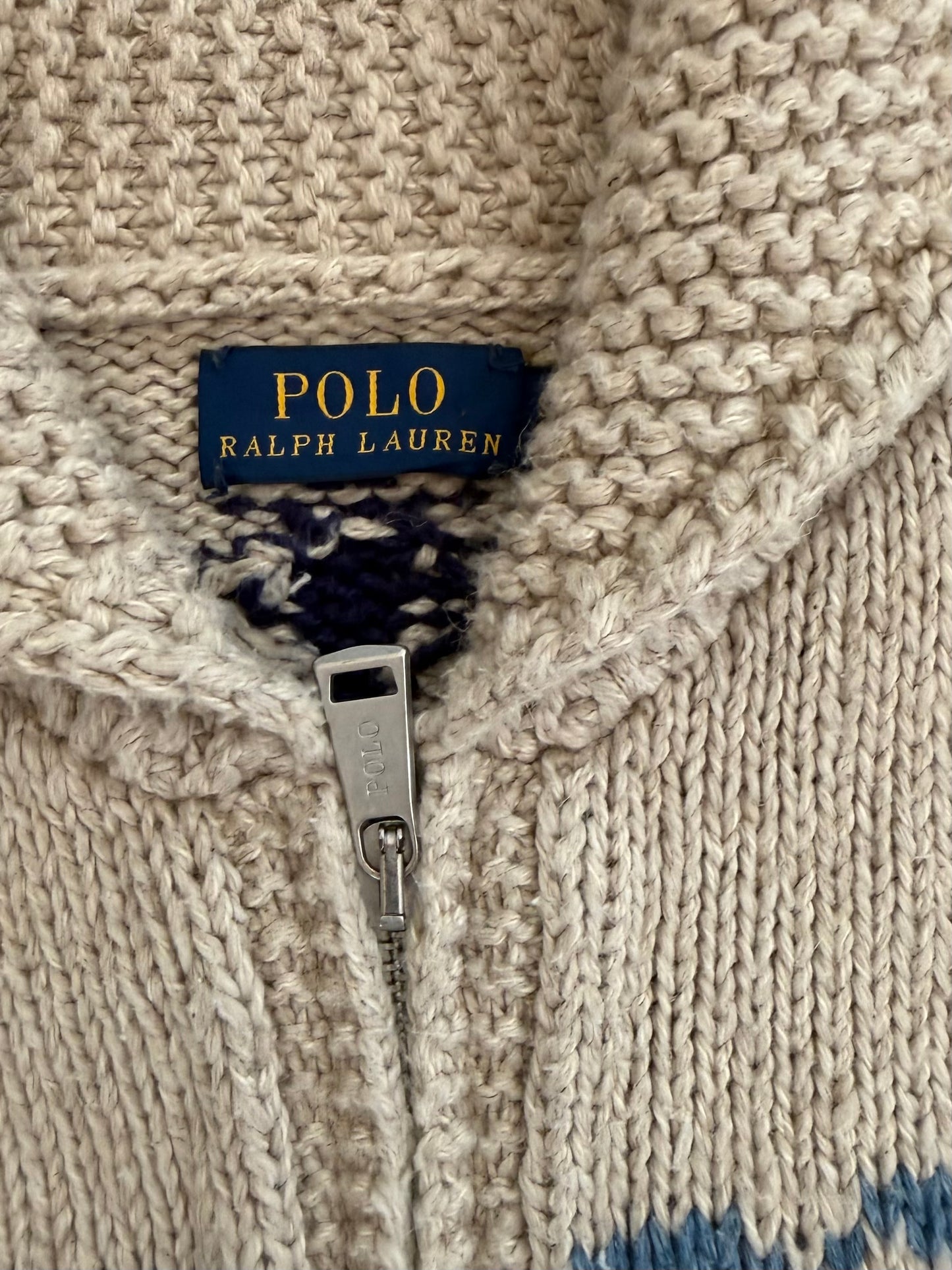 Ralph Lauren Polo sailboat zip cardigan, Small