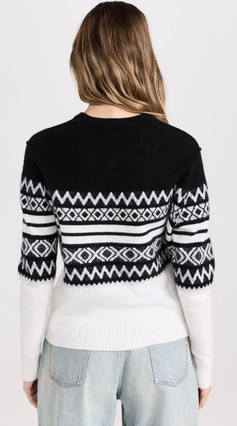 JAMES PERSE Cotton Cashmere Crew Neck Sweater, Small