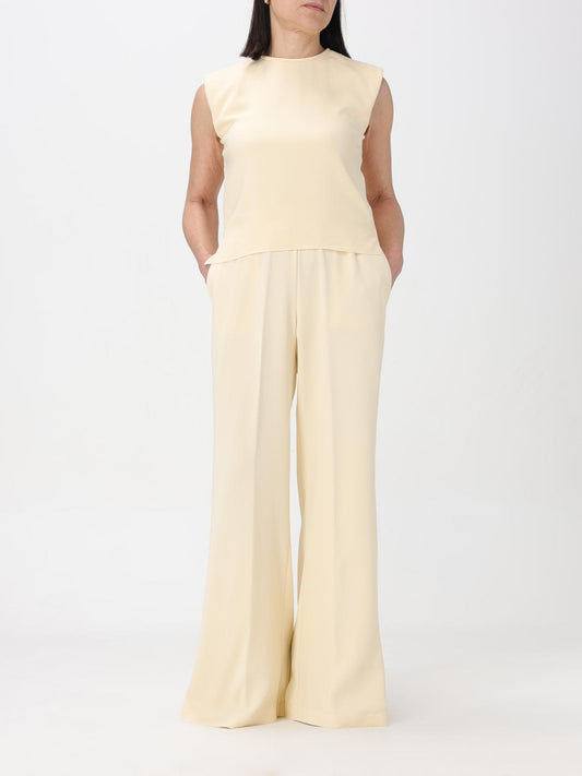 FORTE FORTE yellow padded shoulder top, Small ￼