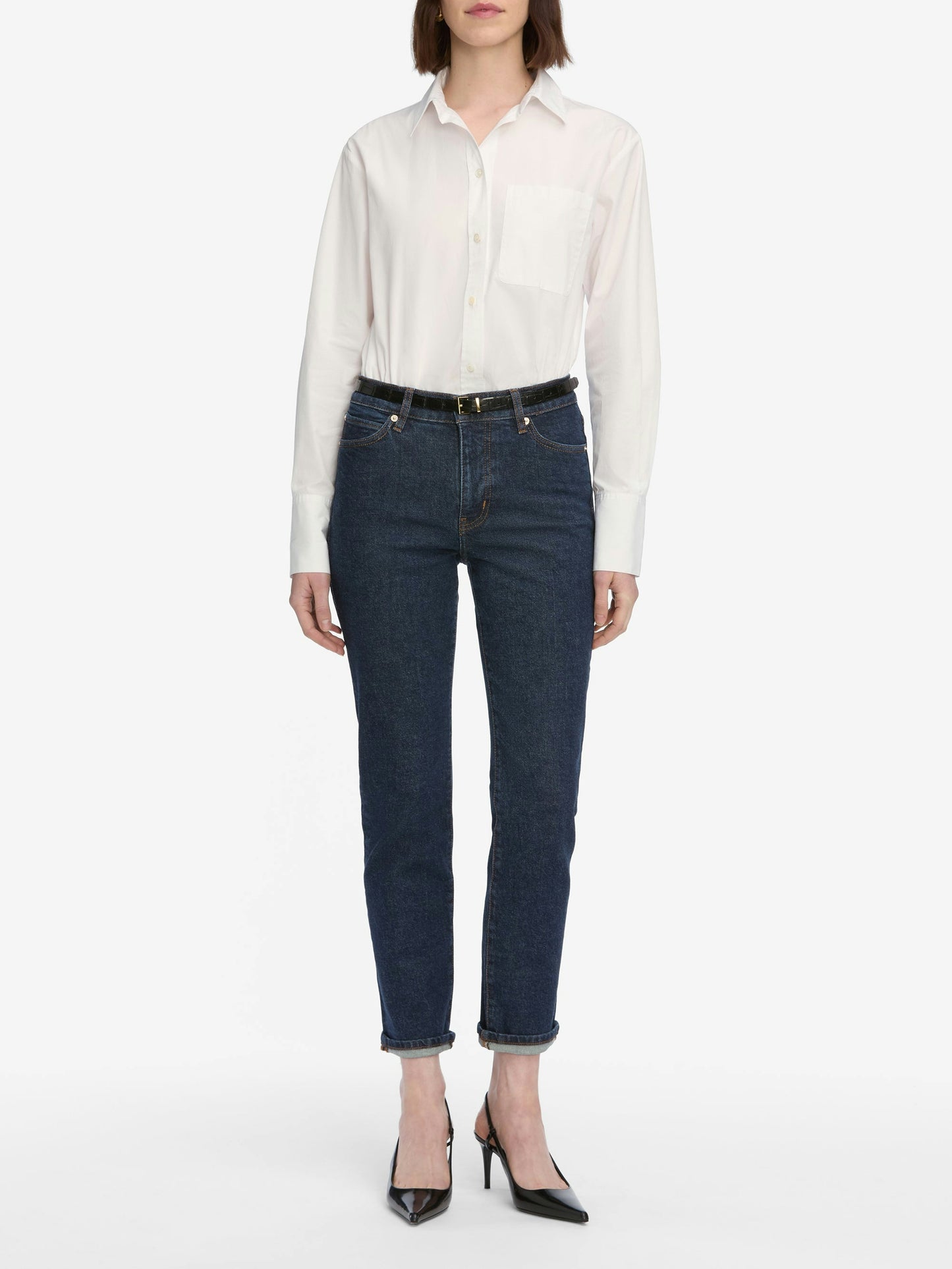 FRAME The Borrowed Straight Leg Jeans, size 25