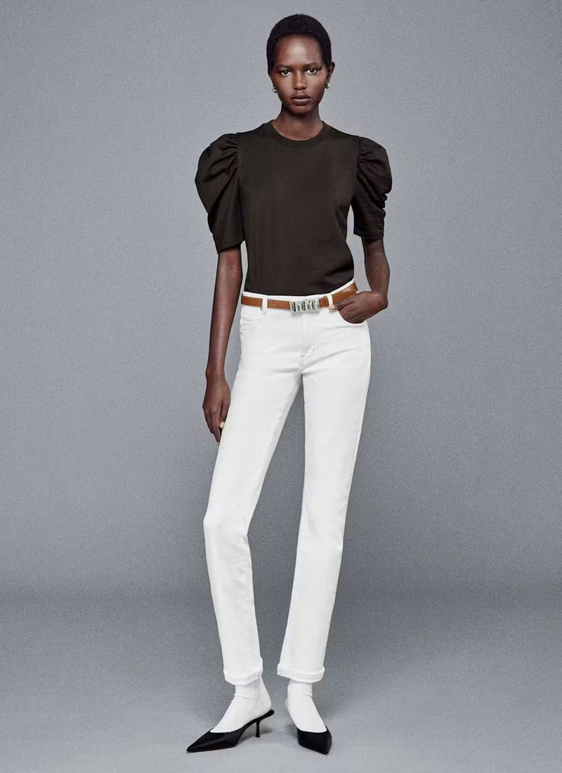 FRAME The Borrowed Straight Leg Jeans, size 24