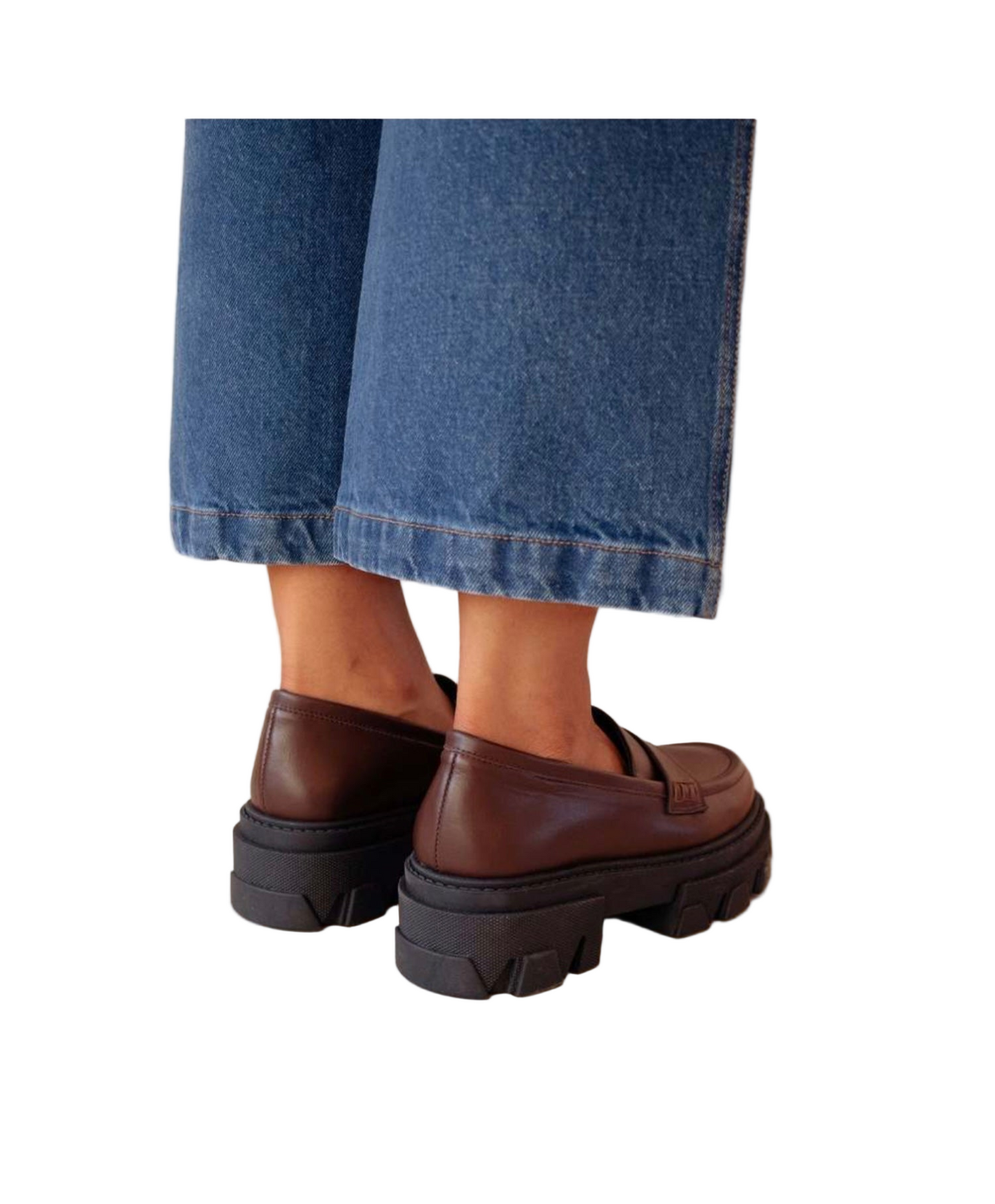 Aloha's Trailblazer coffee brown loafers, Size 39