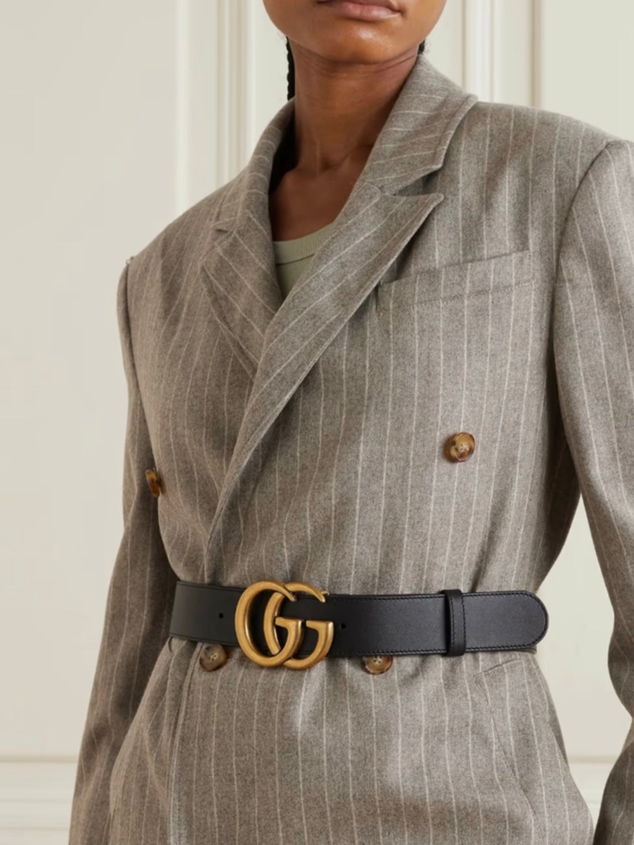 GUCCI Leather belt, SIZE 85