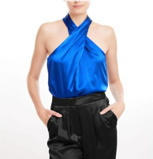 Generation Love Wisteria Halter Sleeveless Top, XSMALL