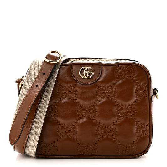 Gucci 2023 GG Matelassé Small Camera Crossbody
