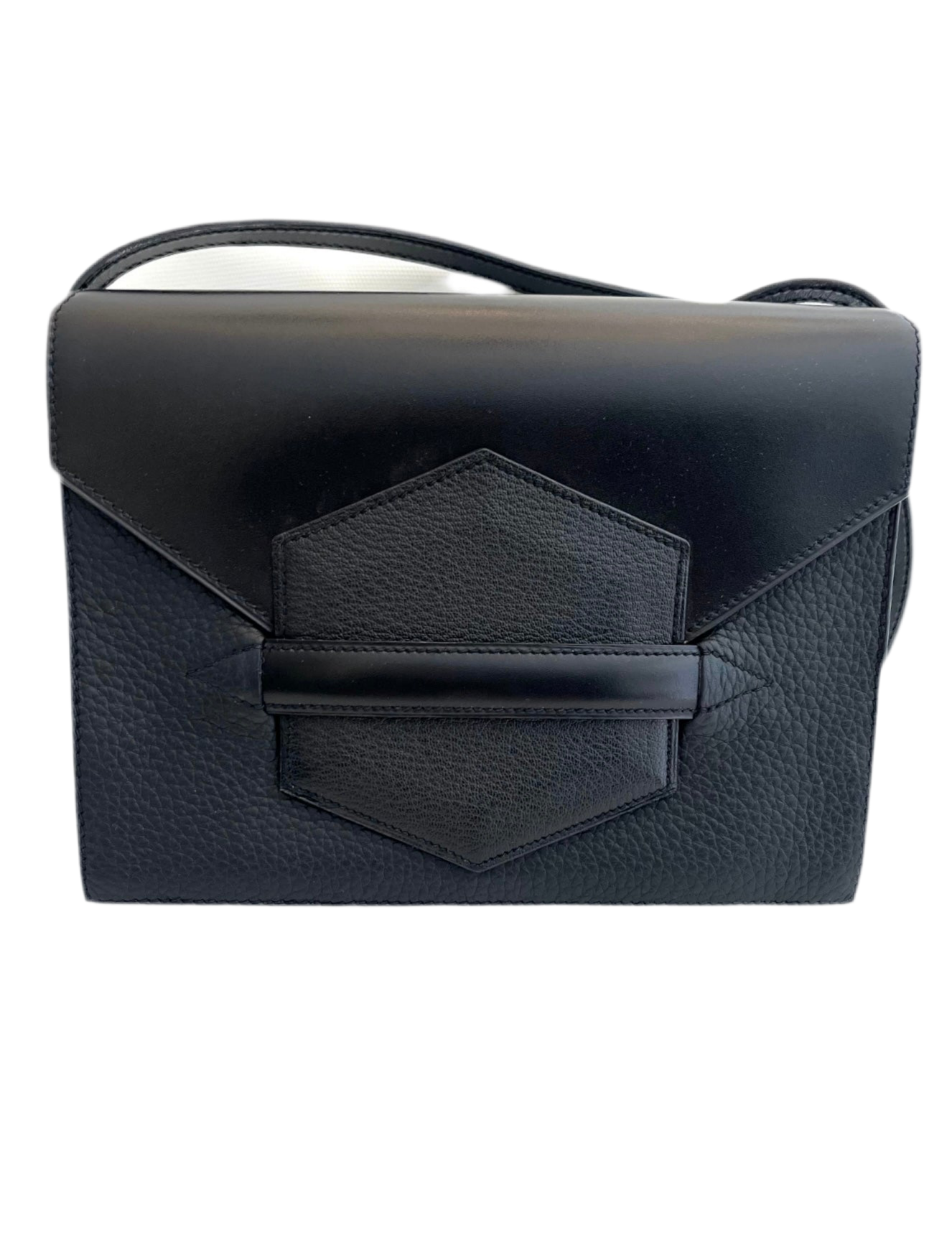 HERMES 
Box Taurillon Clemence Faco Shoulder Bag/Clutch