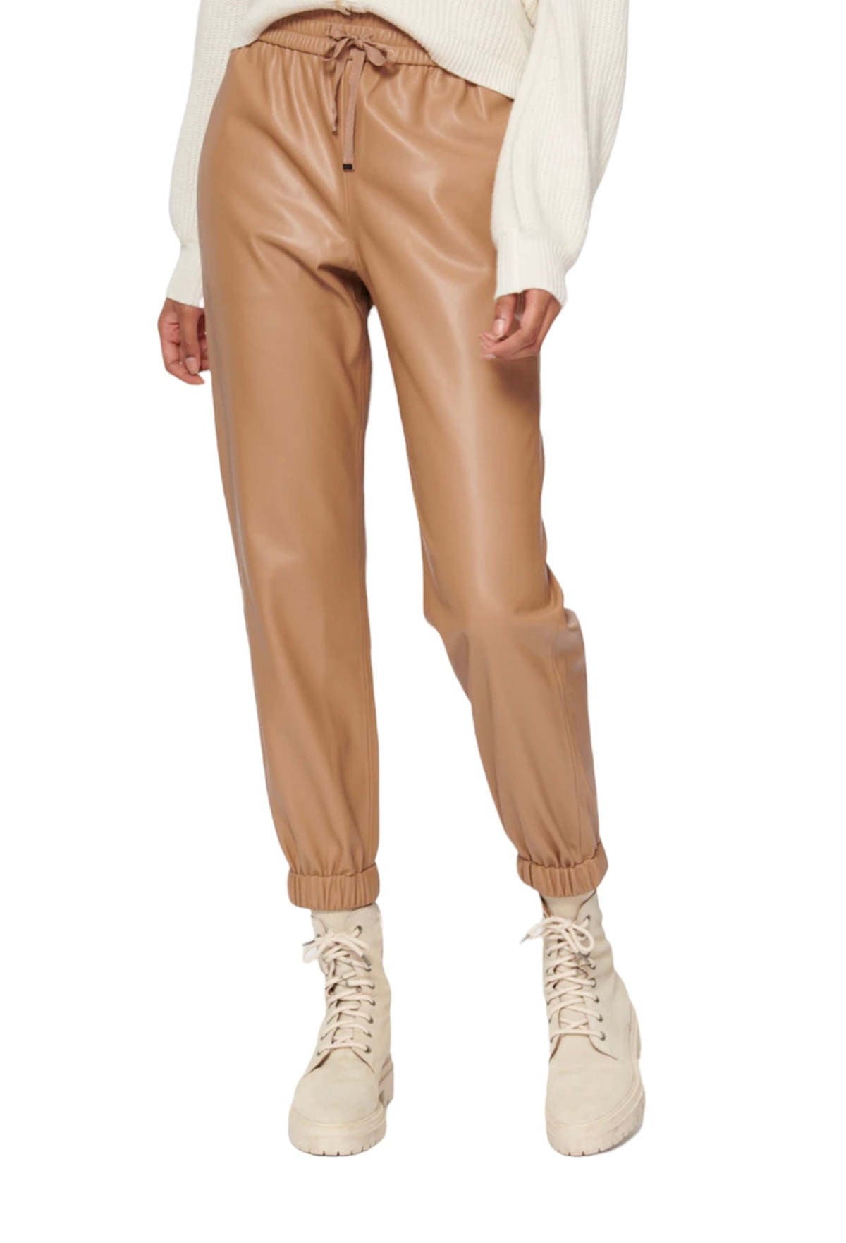 Cami NYC - Dalton Vegan Leather Pant in Latte, XSMALL
