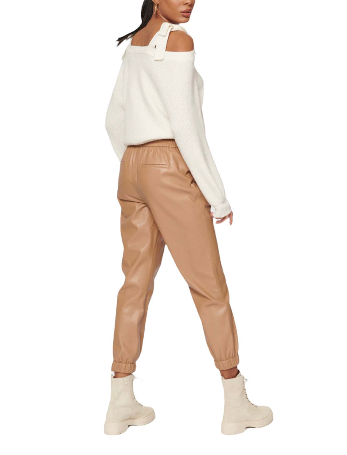 Cami NYC - Dalton Vegan Leather Pant in Latte, XSMALL