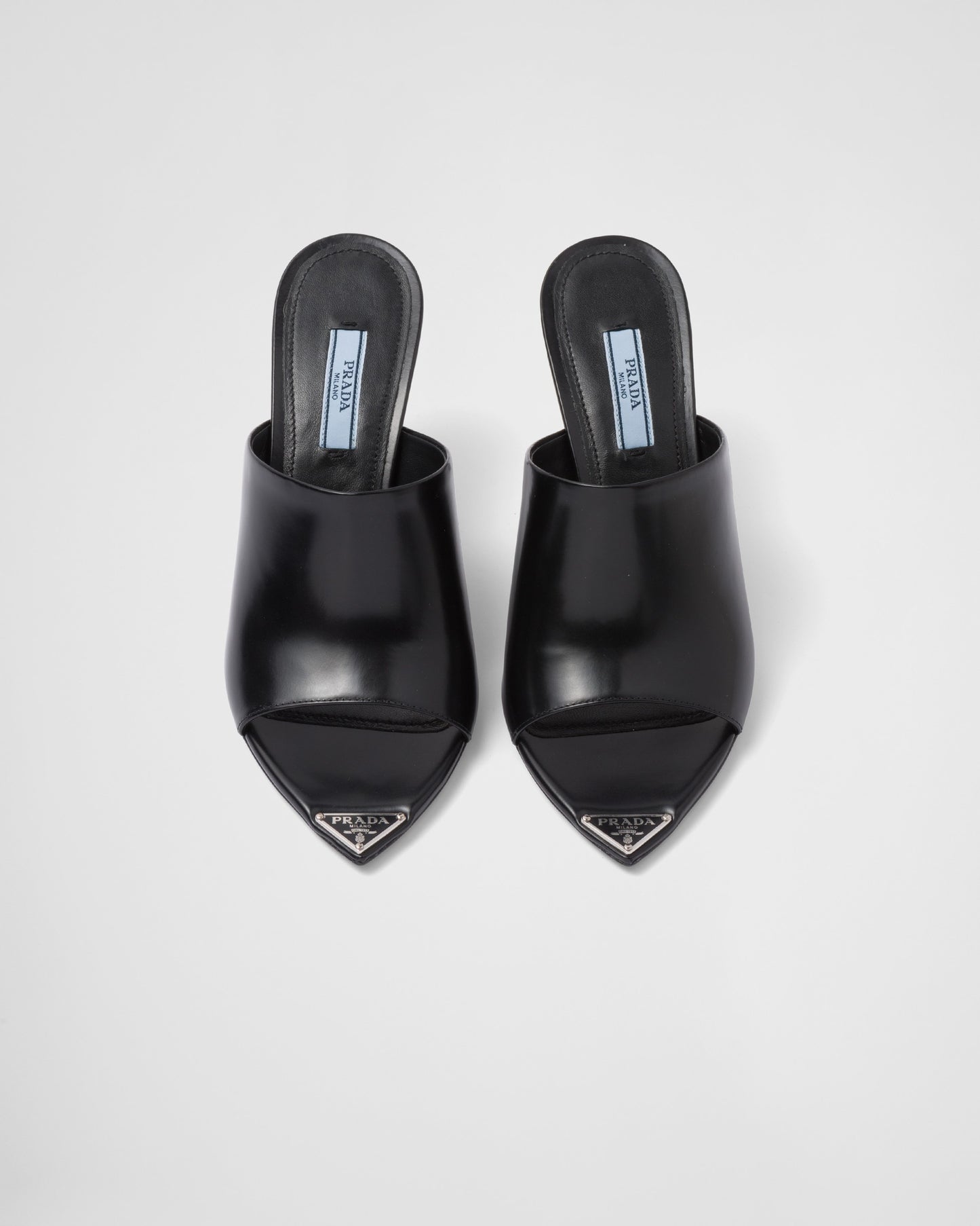 PRADA Brushed leather sandals Calzature Donna mules, size 8.5