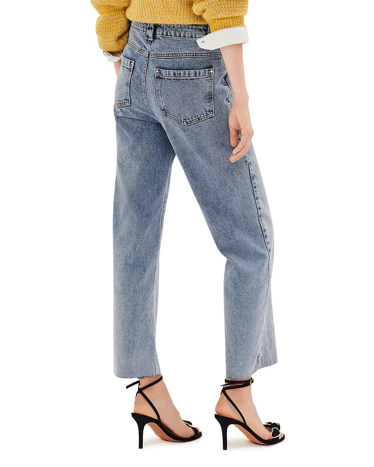 ba&sh Dare Straight Leg Jeans in Blue, size 0