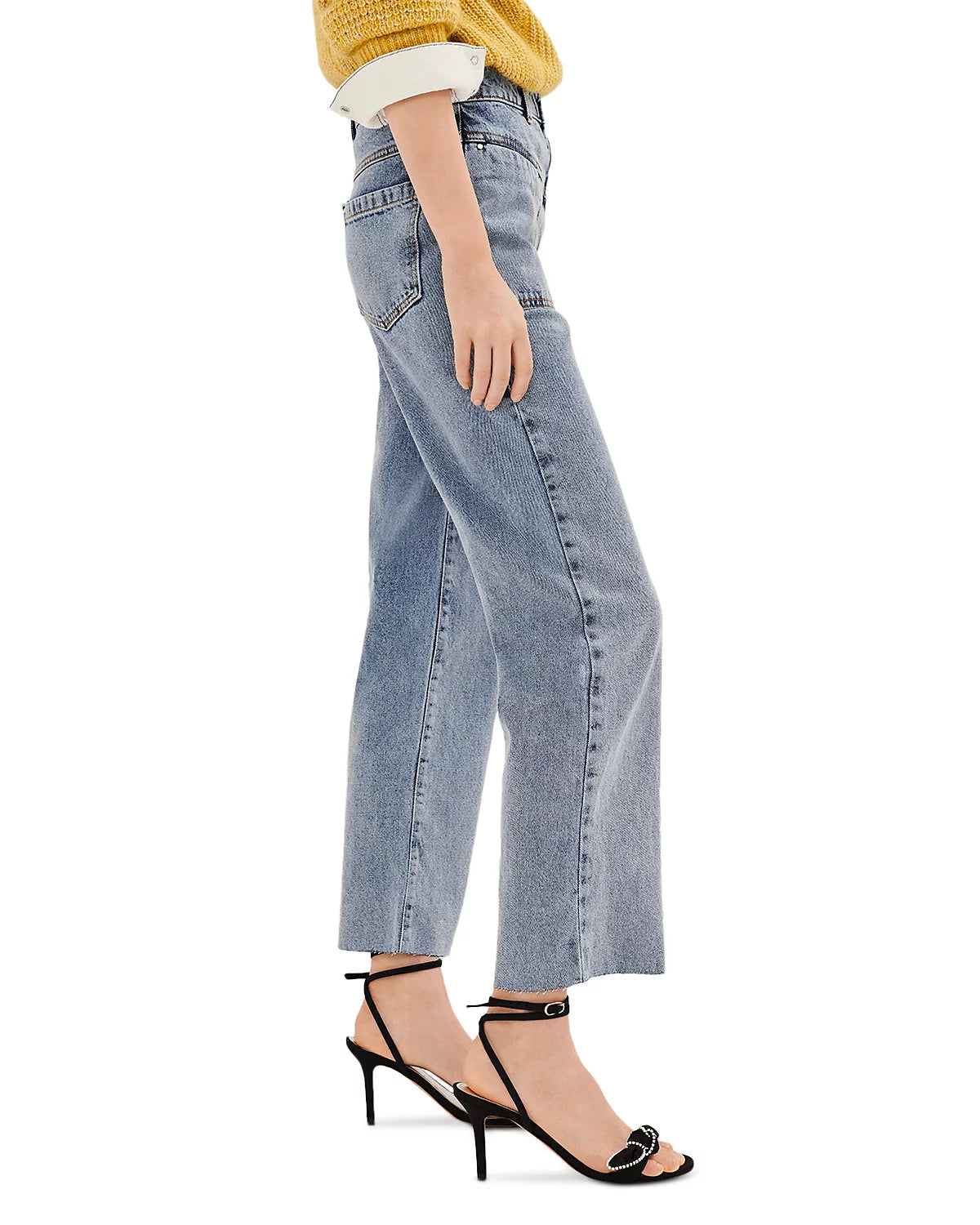 ba&sh Dare Straight Leg Jeans in Blue, size 0