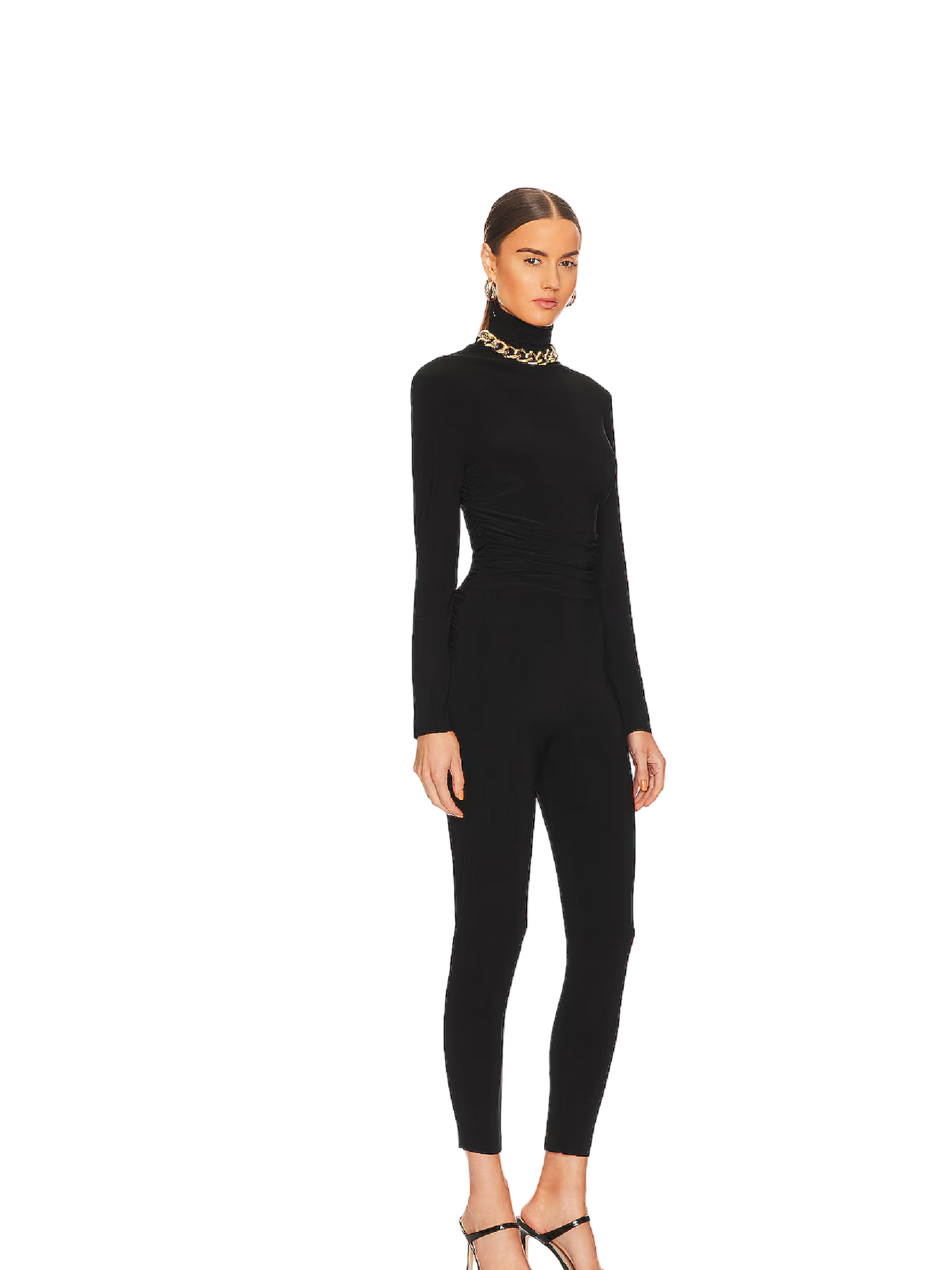 Norma Kamali Turtleneck Catsuit, MEDIUM