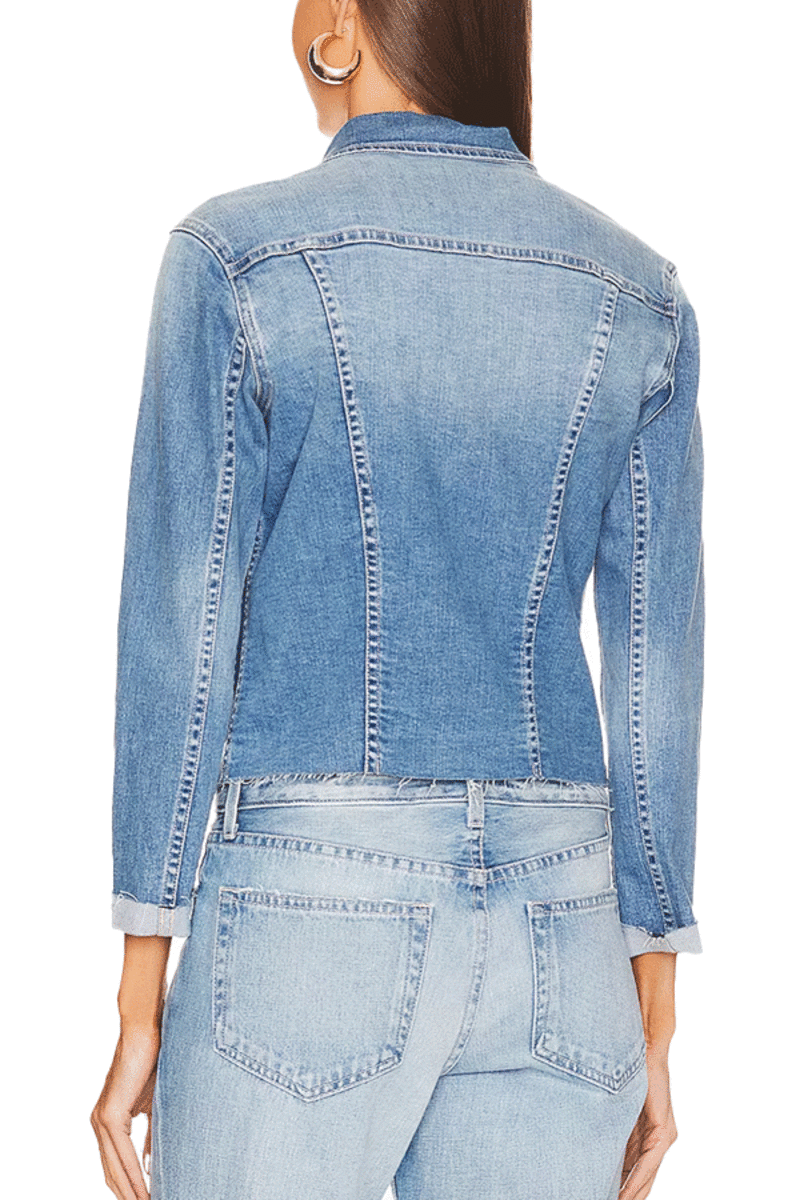 L'AGENCE Janelle Slim Raw Edge Jacket, XSmall