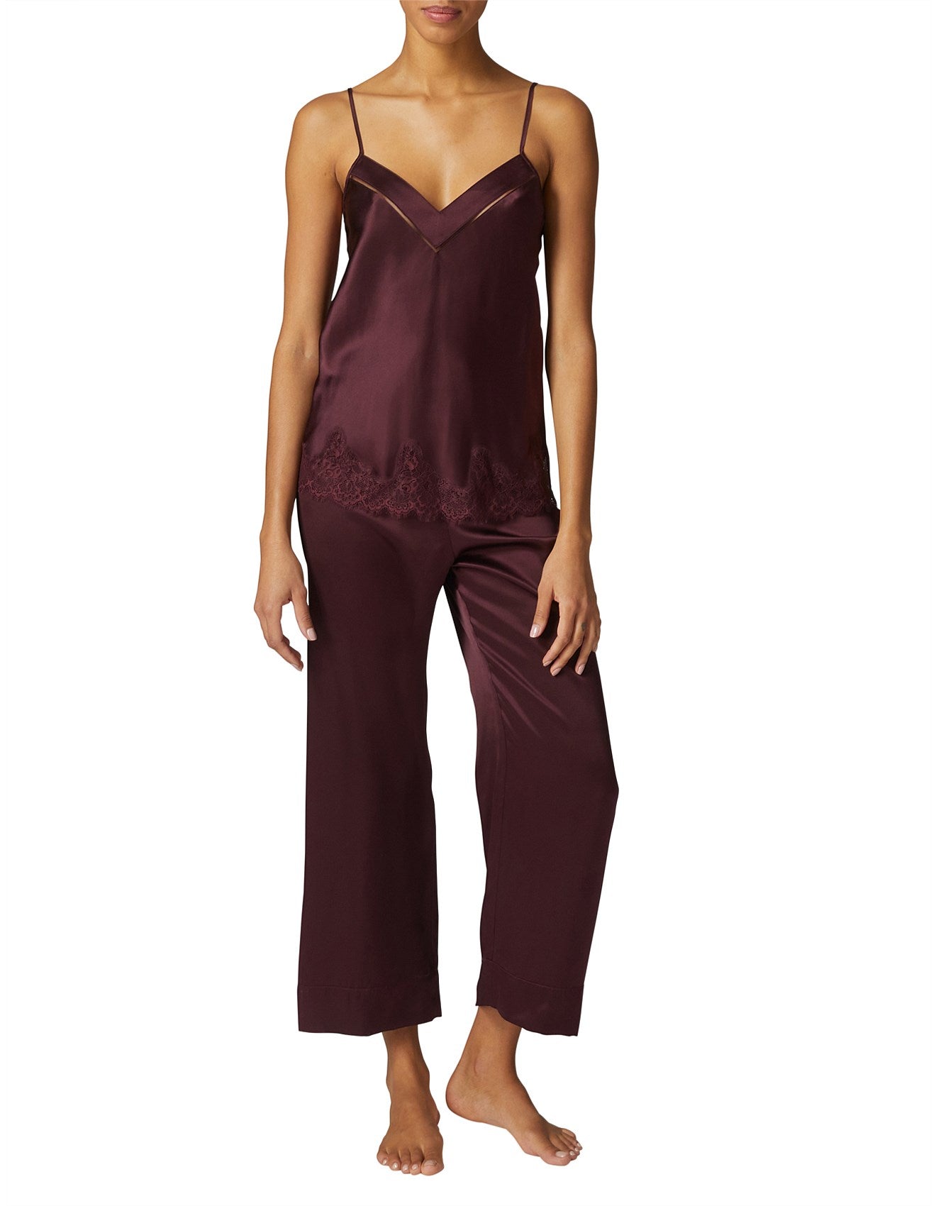 SIMONE PERELE NOCTURNE SILK CAMISOLE, Small