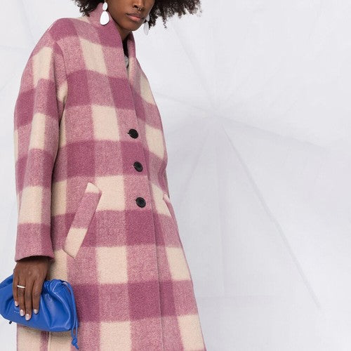 Isabel Marant Etoile Gabriel Coat In Rosewood, SIZE 34