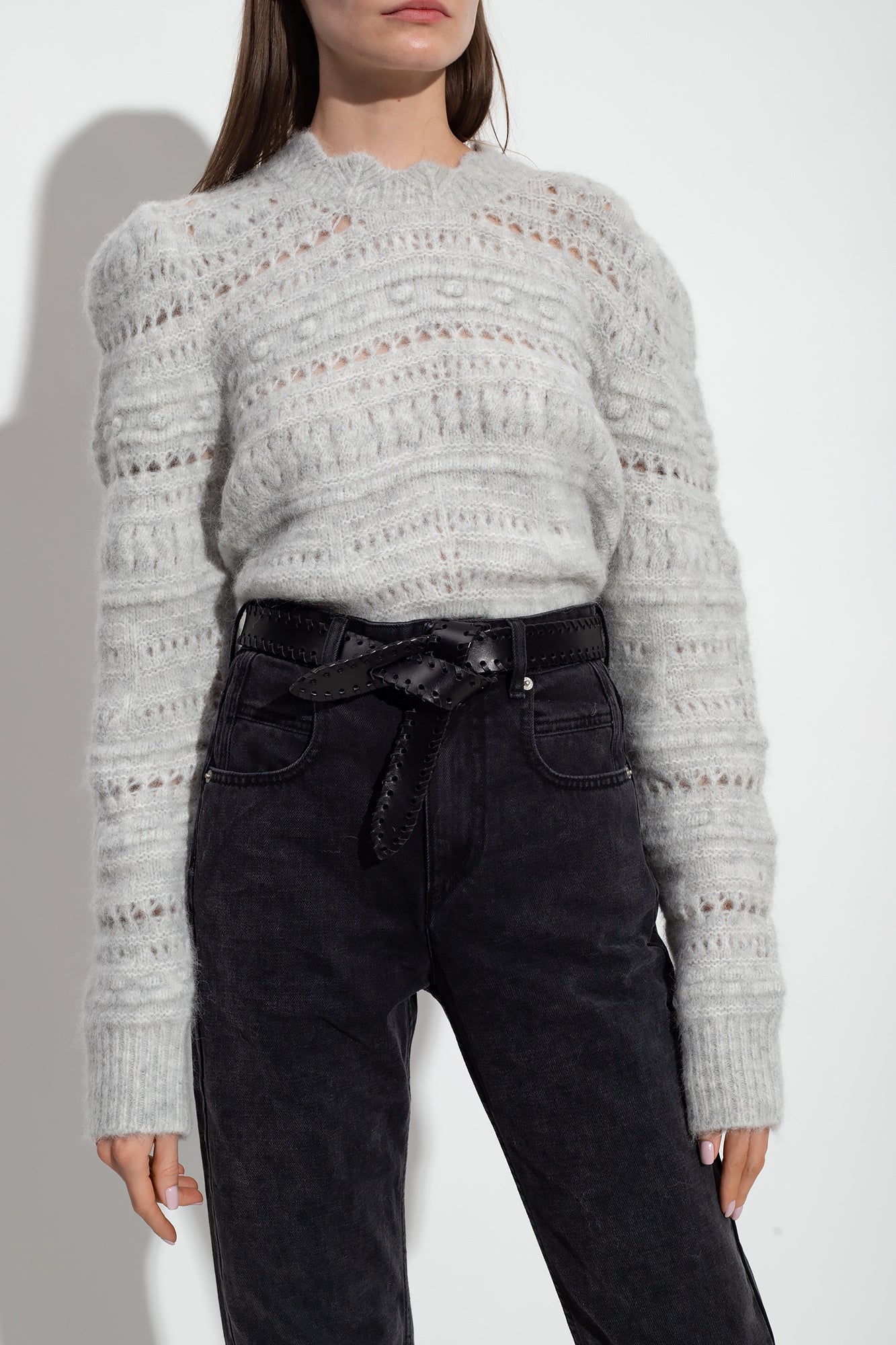 Isabel Marant Etoile Grey Adleri Sweater, SIZE 36