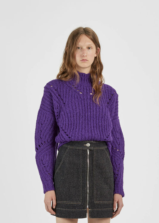 Isabel Marant Faran purple sweater, SIZE 36