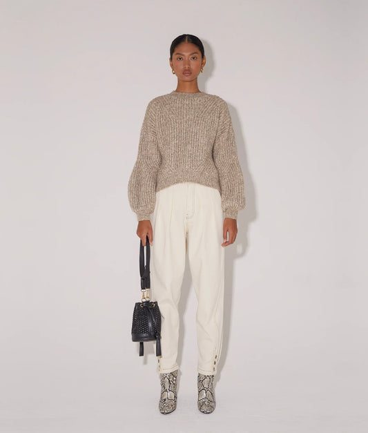 MAGALI PASCAL SIENNA PULLOVER NOISETTE, MEDIUM