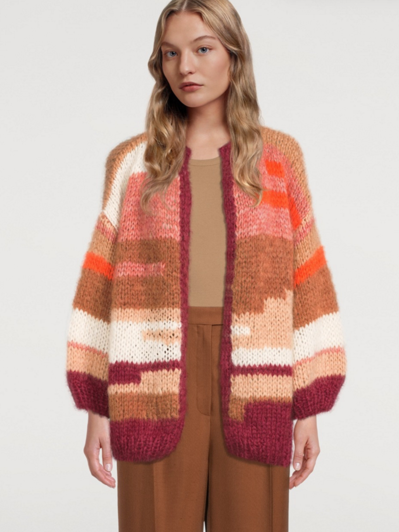 MAIAMI Jennifer's Big Mohair Cardigan, One Size