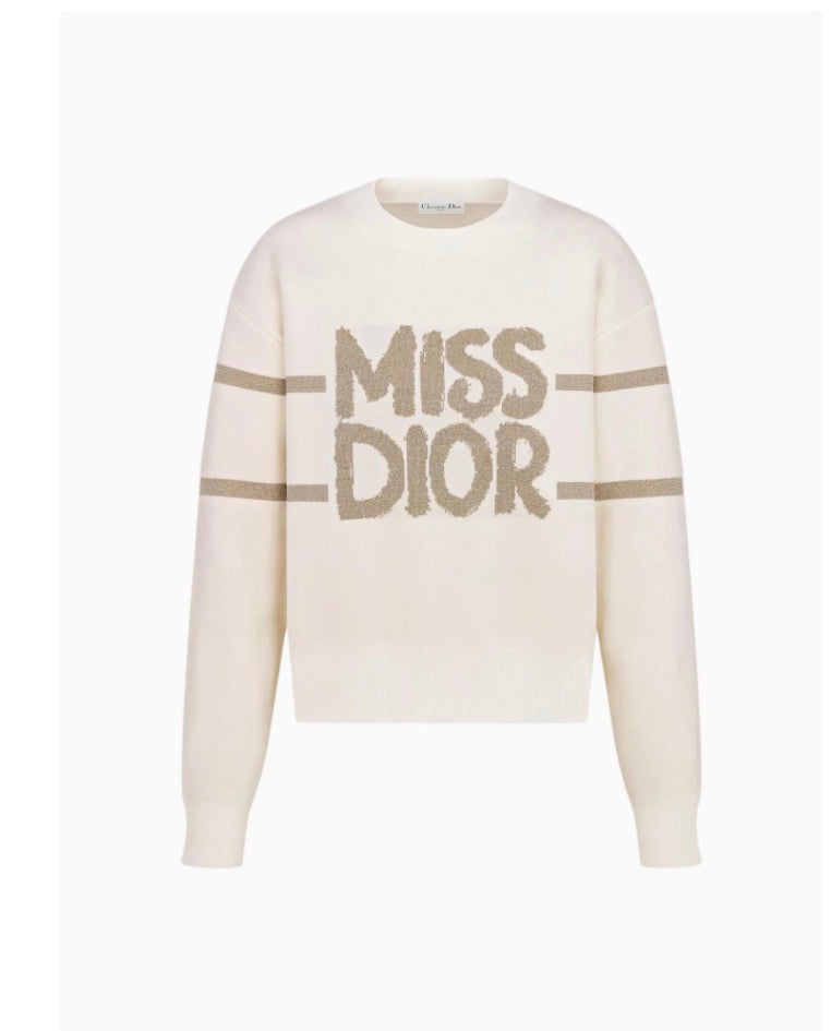 DIOR ECRU SWEATER & NWT Pants, SIZE 6