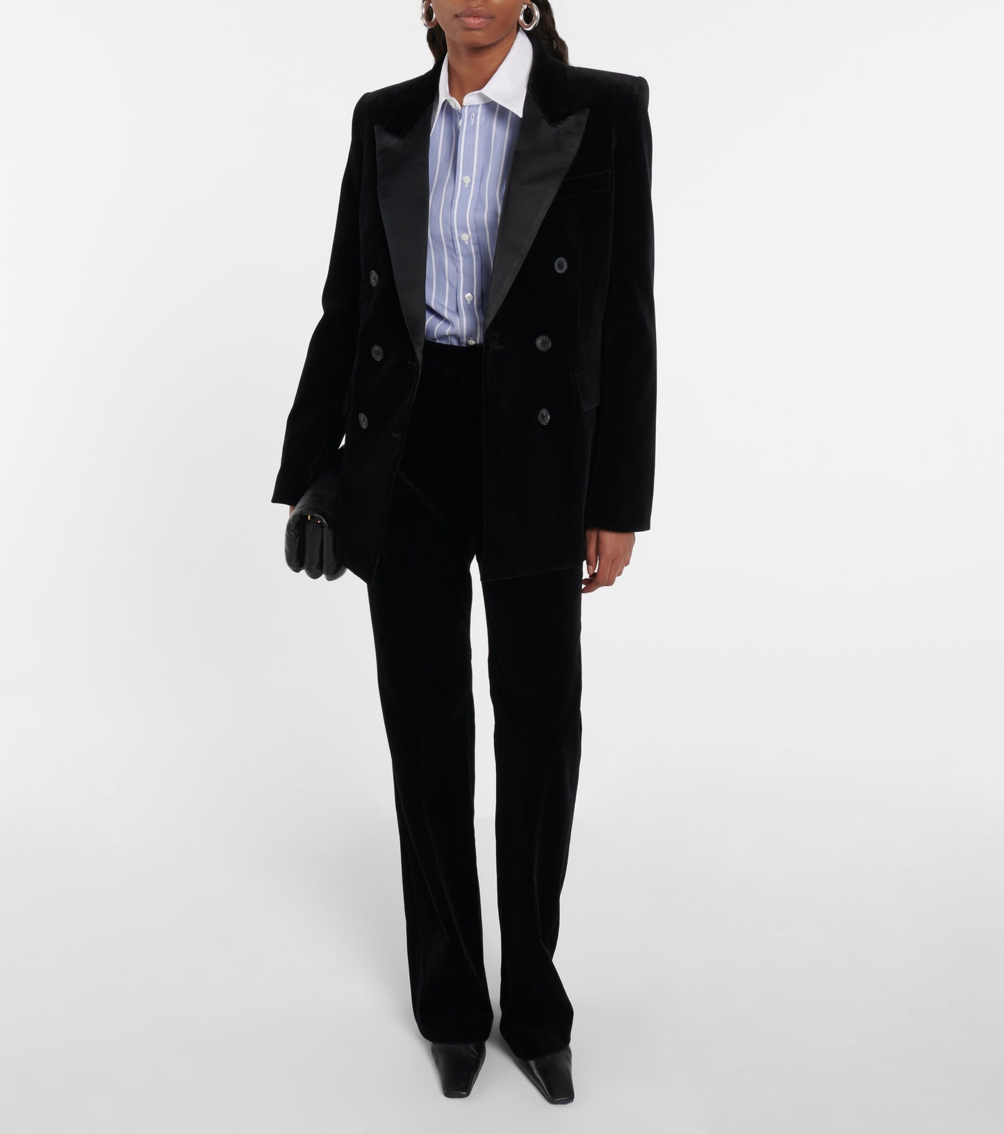 NILI LOTAN
Corette velvet straight pants, Size 8