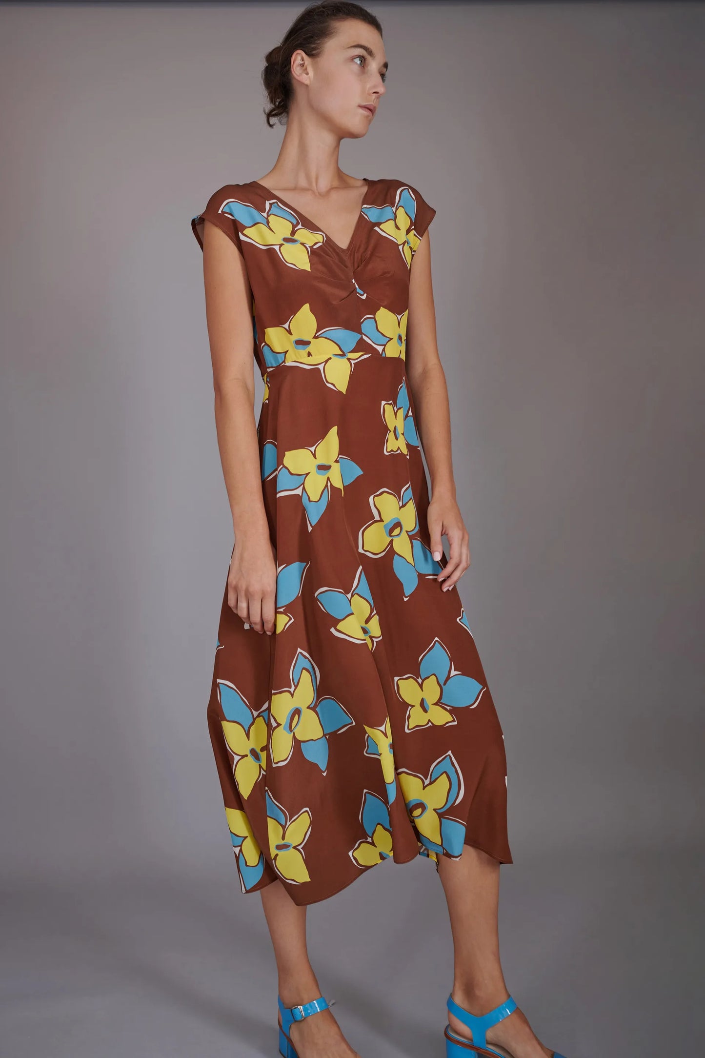 No.6 Store Teddi Dress - Tobacco Stargazer, Large