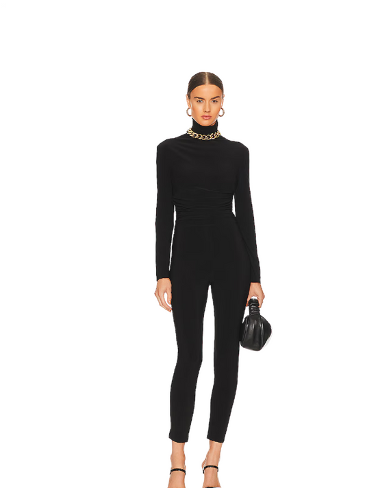 Norma Kamali Turtleneck Catsuit, MEDIUM